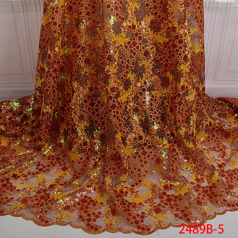 2019 New Sequins Design French Embroidery Bridal Lace Embroidered Fabric Organza Lace QF2489B-5
2019 New Sequins Design French Embroidery Bridal Lace Embroidered Fabric Organza Lace QF2489B-5