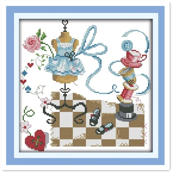 Tailor Pattern DMC Cross Stitch DIY Needlework 14CT 11CT Counted Chinese Cross Stitch Kit for Embroidery Crafts Home Decoration
Tailor Pattern DMC Cross Stitch DIY Needlework 14CT 11CT Counted Chinese Cross Stitch Kit for Embroidery Crafts Home Decoration