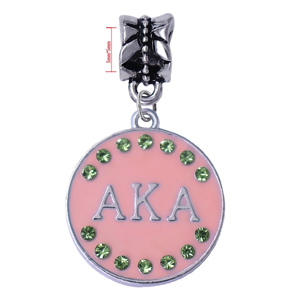 New university greece society sorority AKA enamel metal big hole beads pendant FIT for handmade jewelry bracelet accessories
New university greece society sorority AKA enamel metal big hole beads pendant FIT for handmade jewelry bracelet accessories