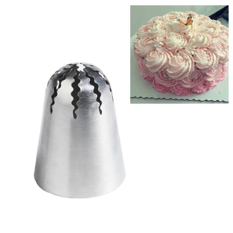 #907 Cream Piping Tips Cake Decorating Russian Icing Piping Nozzle Pastry Tools Sugarcraft cupcake
#907 Cream Piping Tips Cake Decorating Russian Icing Piping Nozzle Pastry Tools Sugarcraft cupcake