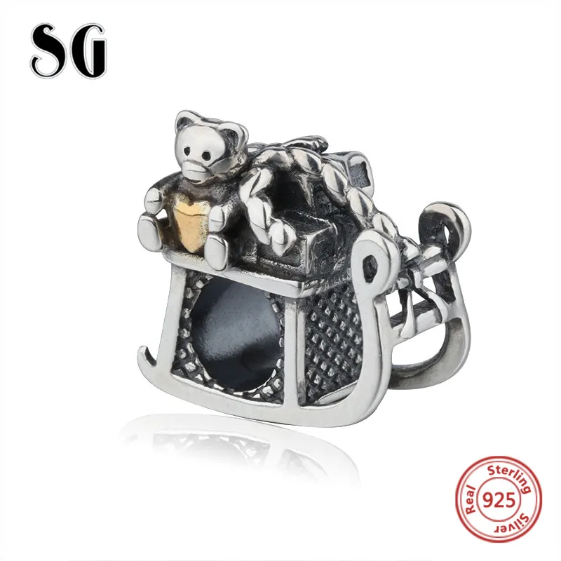 SG new arrival lovely bear Beads Sterling Silver 925 oxidation charms fit Authentic European Charm Bracelet diy Fashion Jewelry
SG new arrival lovely bear Beads Sterling Silver 925 oxidation charms fit Authentic European Charm Bracelet diy Fashion Jewelry