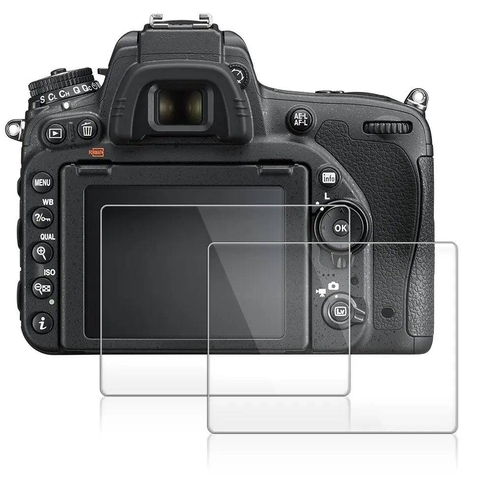 2Pcs Tempered Glass Screen Protector for Nikon D7500 D7200 D7100 D5600 D5500 D5300 D3400 D3500 D850 D810 D800 D750 D610 Z6 Z7
2Pcs Tempered Glass Screen Protector for Nikon D7500 D7200 D7100 D5600 D5500 D5300 D3400 D3500 D850 D810 D800 D750 D610 Z6 Z7