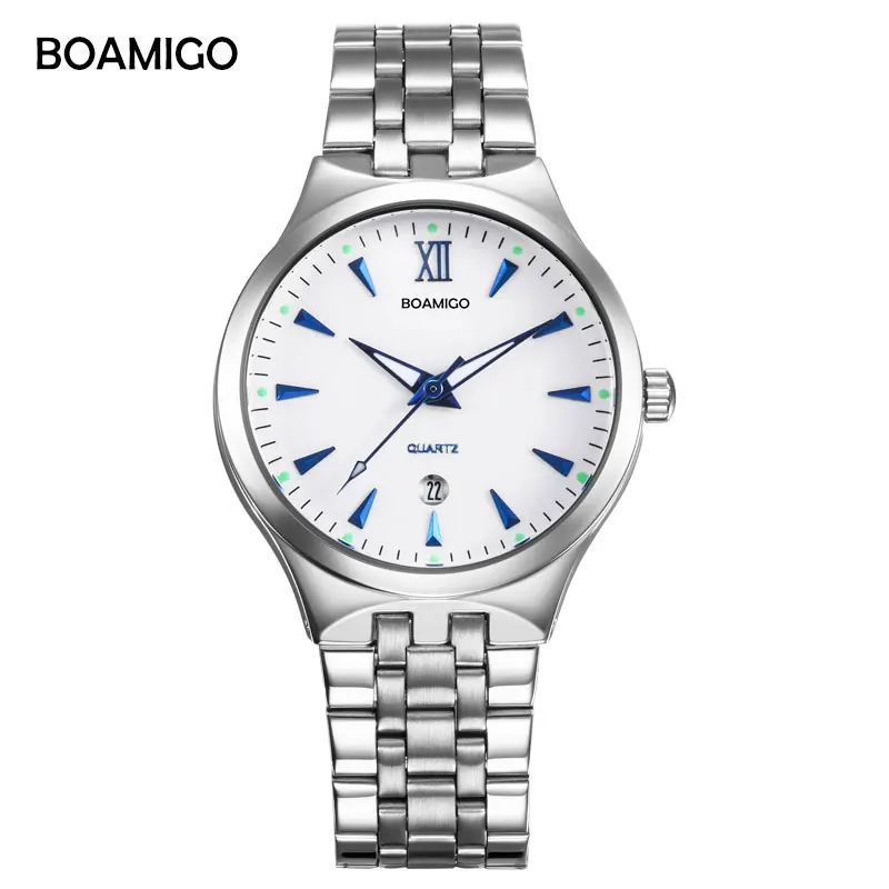 BOAMIGO brand watches men quartz business fashion casual watch full steel date women lover couple 30m waterproof wristwatches
BOAMIGO brand watches men quartz business fashion casual watch full steel date women lover couple 30m waterproof wristwatches