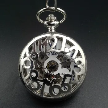 watch SLIVER Arabic numerals necklace men's charm masculino jewelry clock Mechanical Pocket Watch Man Military Chain H271
watch SLIVER Arabic numerals necklace men's charm masculino jewelry clock Mechanical Pocket Watch Man Military Chain H271