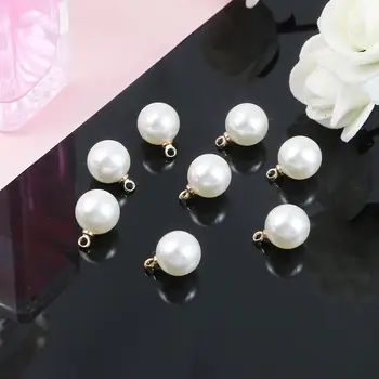 6/8/10mm 10pcs ABS Pearl Beads Charm for Earring Necklace DIY Jewelry Findings Making Earring Necklace Pendant Accessories 
6/8/10mm 10pcs ABS Pearl Beads Charm for Earring Necklace DIY Jewelry Findings Making Earring Necklace Pendant Accessories