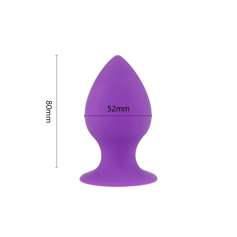 S/M/L Comfortable Silicone Anal Plug Suction Cup Big Butt Plug Anal Dilator Huge Anal Toys For Men Women Anus Adult Games