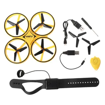 Four-Axis Aircraft Pneumatic Remote Control Smart Watch Drone Quadcopter with LED Lights for Gesture Interaction Toy Children
Four-Axis Aircraft Pneumatic Remote Control Smart Watch Drone Quadcopter with LED Lights for Gesture Interaction Toy Children
