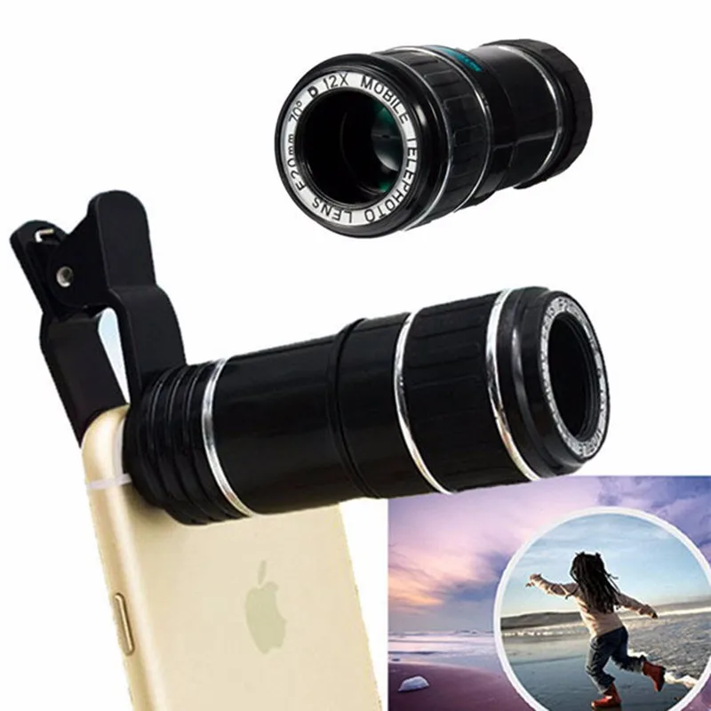HD Phone Lens for Iphone 7 7plus Samsung S8 S7 Huawei 12X Zoom Optical Telephoto Telescope Mobile Phone Camera lens V06
HD Phone Lens for Iphone 7 7plus Samsung S8 S7 Huawei 12X Zoom Optical Telephoto Telescope Mobile Phone Camera lens V06