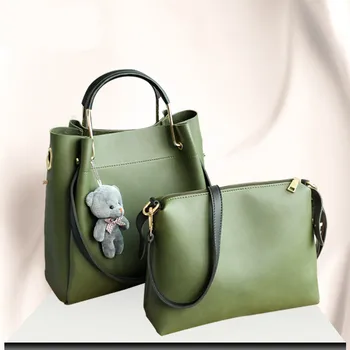 WxfbBaby Casual female bags women's brand shopper bag Quality women shoulder handbags Pure color girl bags 2pc/set Drop Ship
WxfbBaby Casual female bags women's brand shopper bag Quality women shoulder handbags Pure color girl bags 2pc/set Drop Ship