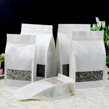 100pcs Zip Lock Storage Gift Kraft Paper Bags White Brown pouch window Food Snack Tea Bag Packing Retail Craft Paper Bag party
100pcs Zip Lock Storage Gift Kraft Paper Bags White Brown pouch window Food Snack Tea Bag Packing Retail Craft Paper Bag party
