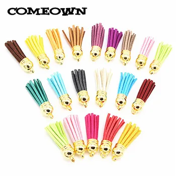 COMEOWN Wholesale 100pcs 38mm Mixed Color Suede Leather Tassel Tassels Pendants for Keychain Cellphone&Bags DIY Jewelry Making
COMEOWN Wholesale 100pcs 38mm Mixed Color Suede Leather Tassel Tassels Pendants for Keychain Cellphone&Bags DIY Jewelry Making