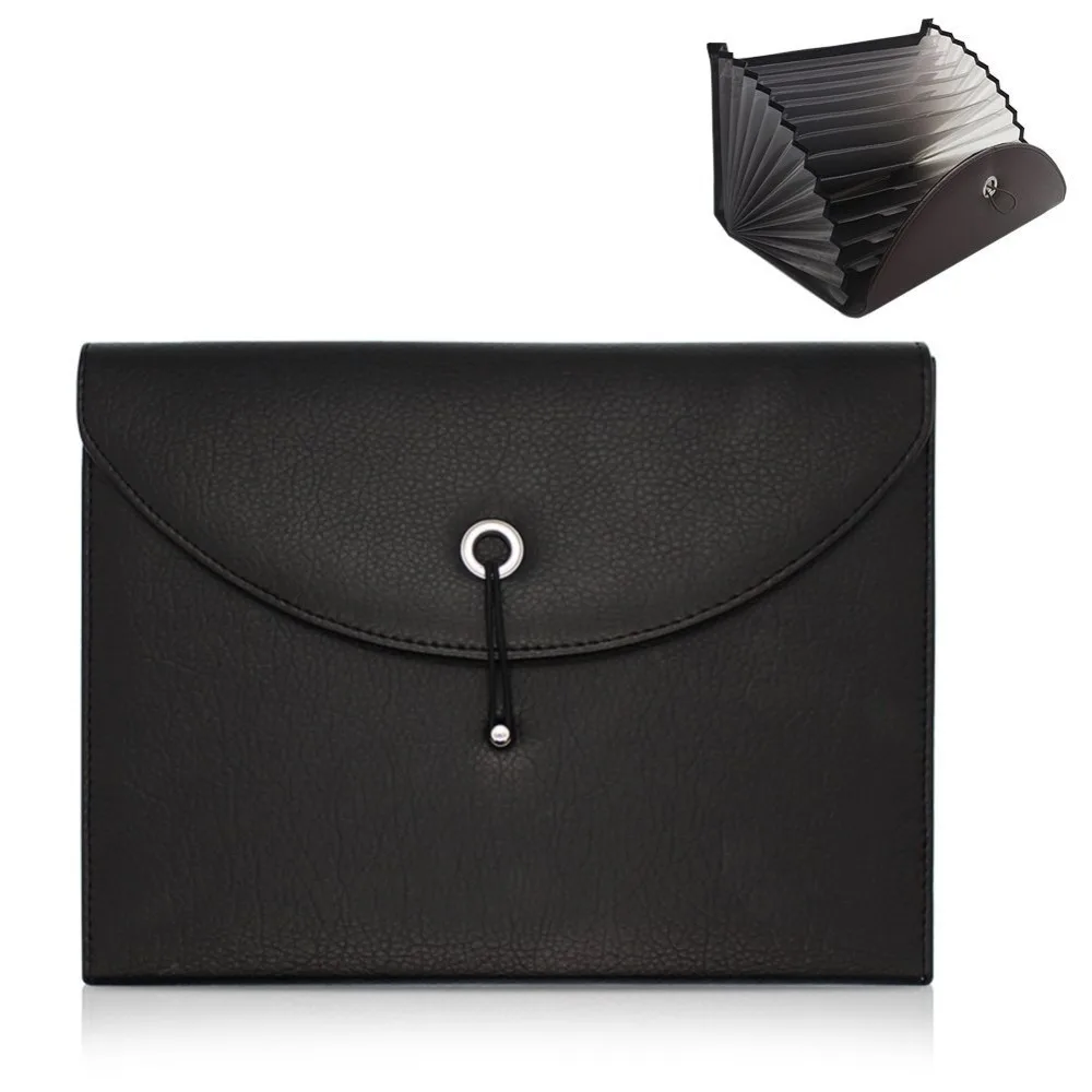 13 Pockets Expandable Portable Accordion File Folder Document Wallet Briefcase PU Leather Business File Organizer
13 Pockets Expandable Portable Accordion File Folder Document Wallet Briefcase PU Leather Business File Organizer