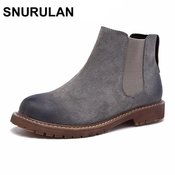 SNURULAN Wipe Color Fashion Women's Boots Autumn / Winter New Pattern Retro Short Boots First Layer Pigskin Flat Femmes Shoes
SNURULAN Wipe Color Fashion Women's Boots Autumn / Winter New Pattern Retro Short Boots First Layer Pigskin Flat Femmes Shoes