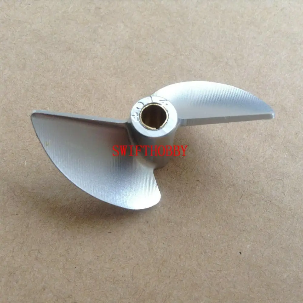 2 blade 440 CNC alu propeller dia 40mm pitch 1.4p for 4mm shaft rc boat | Игрушки и хобби