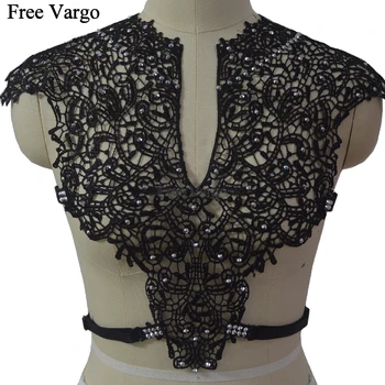 Black Lace Shiny Rhinestone Cage Bra Elastic Strap Body Harness Goth Crop Top Rave Bondage Burlesque Lingerie For Women
Black Lace Shiny Rhinestone Cage Bra Elastic Strap Body Harness Goth Crop Top Rave Bondage Burlesque Lingerie For Women