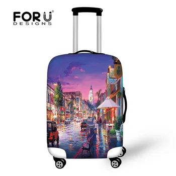 FORUDESIGNS Thick Elastic Luggage Protective Covers For 18-30 Inch Travel Case Suitcase Landscape Street Waterproof Dust Cover
FORUDESIGNS Thick Elastic Luggage Protective Covers For 18-30 Inch Travel Case Suitcase Landscape Street Waterproof Dust Cover