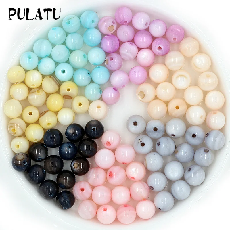 PULATU 30 pcs/lot 6mm Round Shape Multicolor Natural Shell Beads Jewelry Findings DIY Accessories PJ0006-30
PULATU 30 pcs/lot 6mm Round Shape Multicolor Natural Shell Beads Jewelry Findings DIY Accessories PJ0006-30