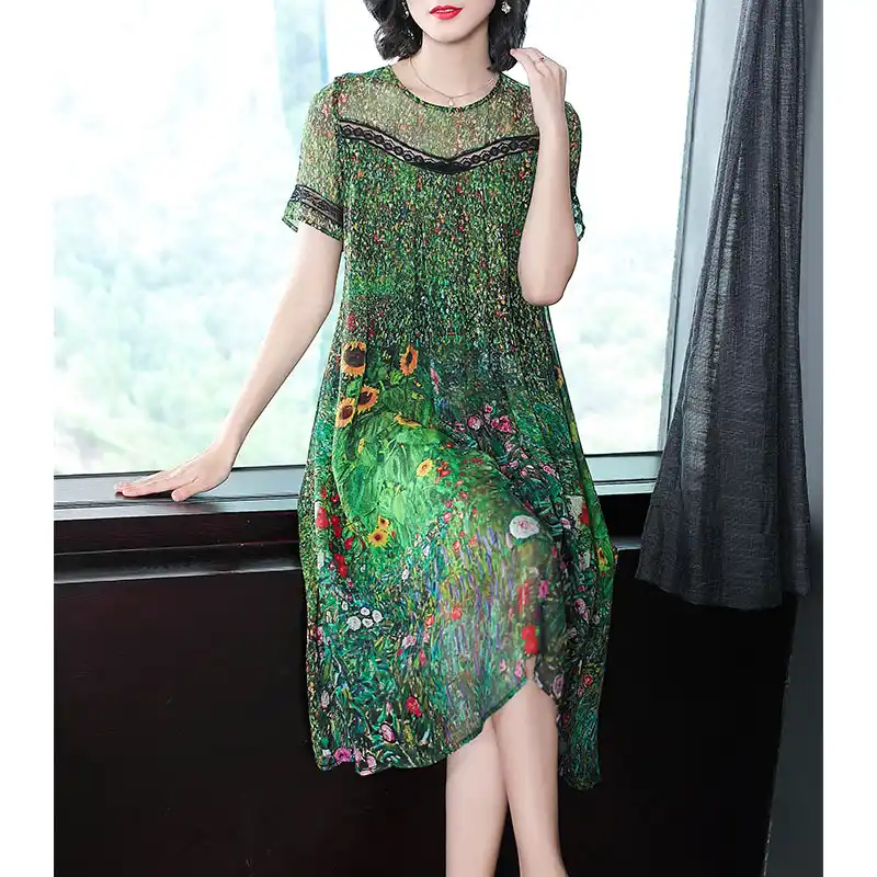 peacock green gown