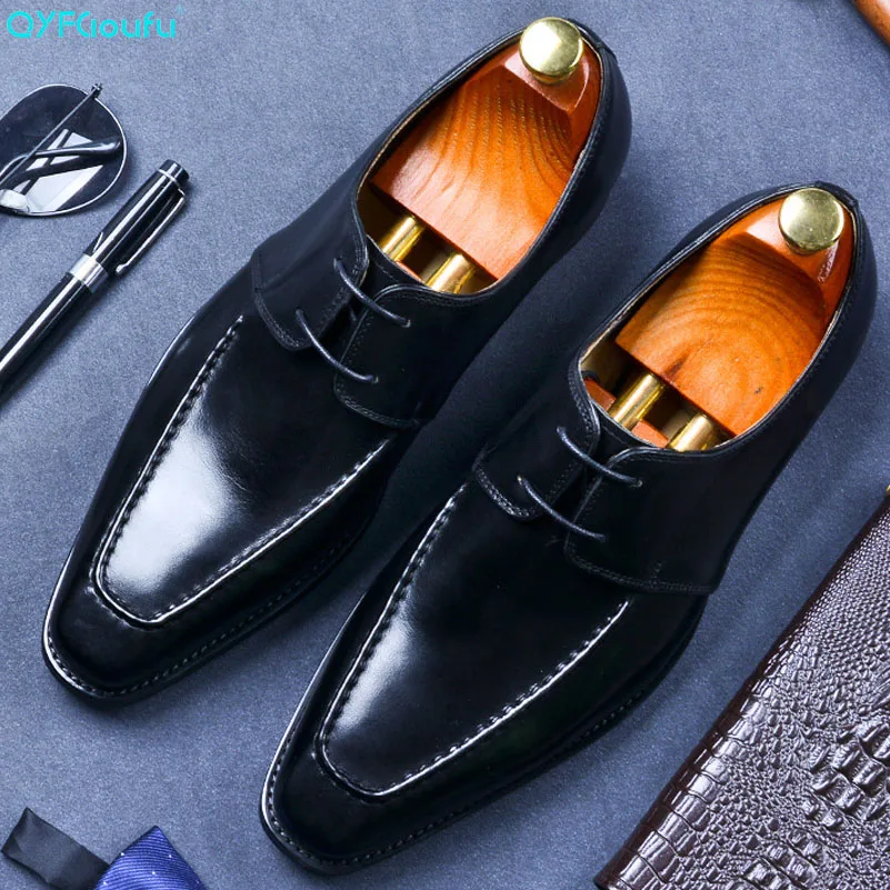 2019 High Quality Men Dress Shoes Genuine Leather Black Luxury Italian Brand Fashion Business Oxford Shoes
2019 High Quality Men Dress Shoes Genuine Leather Black Luxury Italian Brand Fashion Business Oxford Shoes
