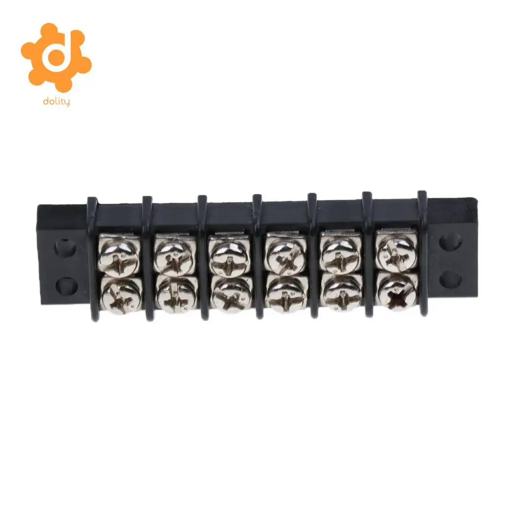 Baoblaze Marine Boat RV 12V 30A 6 Ways Screw Terminal Block Bus Bar Splits 1 In 6 Out