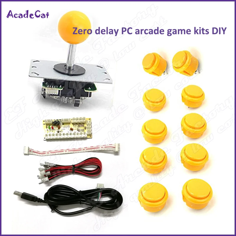 Free shipping 1 Player Zero Delay DIY PC arcade game kits for Mame Jamma Games Joystick push button wire Raspberry Pi Game set
Free shipping 1 Player Zero Delay DIY PC arcade game kits for Mame Jamma Games Joystick push button wire Raspberry Pi Game set