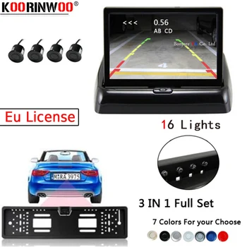 Koorinwoo Full Set EU License Car Parking Sensors LCD Monitor Video Plate Frame Rearview Camera 16 LED Lights Electromagnetic
Koorinwoo Full Set EU License Car Parking Sensors LCD Monitor Video Plate Frame Rearview Camera 16 LED Lights Electromagnetic