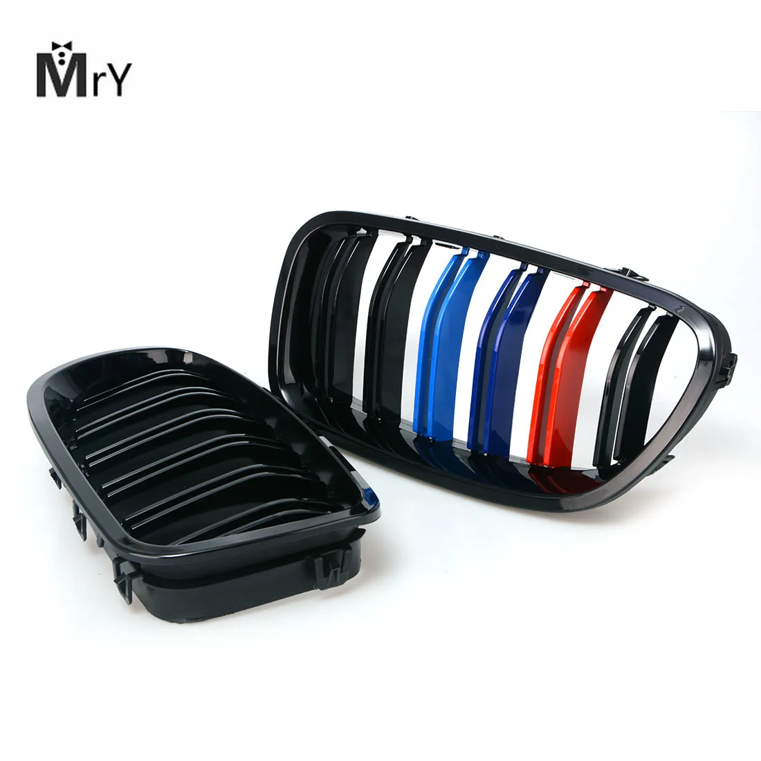 1pair Grille For BMW 5 series F10 F18 10-15 gloss black Car Front Center Wide Kidney Grill Racing Grill Car-styling 8P
1pair Grille For BMW 5 series F10 F18 10-15 gloss black Car Front Center Wide Kidney Grill Racing Grill Car-styling 8P