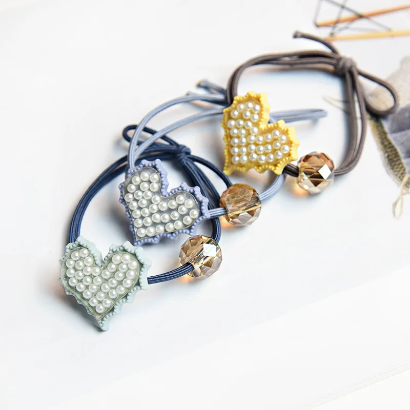 2018 Fashion Korea Pearl Heart Elastic Hairbands for Girls Fashion Women Scrunchie Gum for Hair Accessories Elastic Hair Bands
2018 Fashion Korea Pearl Heart Elastic Hairbands for Girls Fashion Women Scrunchie Gum for Hair Accessories Elastic Hair Bands