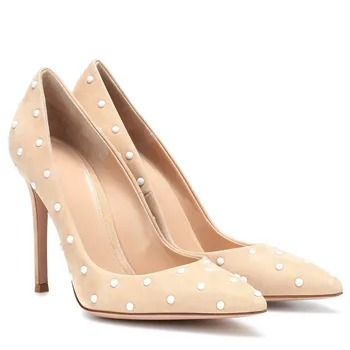 2019 Pointed Toe Pearl Pumps High Heels Slip On Brand Shoes Woman Elegant Stiletto Heels Pumps Runway Wedding Dress Shoes Women
2019 Pointed Toe Pearl Pumps High Heels Slip On Brand Shoes Woman Elegant Stiletto Heels Pumps Runway Wedding Dress Shoes Women