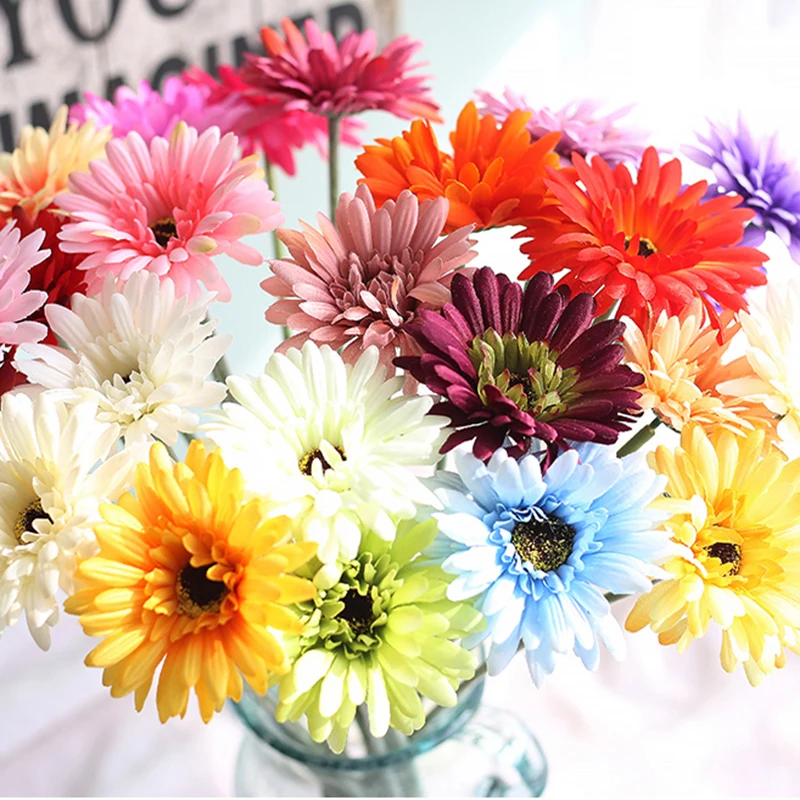 New Arrival Silk Gerbera Artificial Flower Bouquet For Wedding Car Decoration DIY Garland Decorative Floristry Flowers GHMY
New Arrival Silk Gerbera Artificial Flower Bouquet For Wedding Car Decoration DIY Garland Decorative Floristry Flowers GHMY