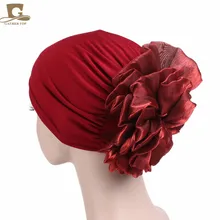 New Fashion Luxury Big Flower Turban Women Elastic Muslim Beanies Ladies Head Wrap Cap Wedding Party Hair Accessories Turbante
New Fashion Luxury Big Flower Turban Women Elastic Muslim Beanies Ladies Head Wrap Cap Wedding Party Hair Accessories Turbante