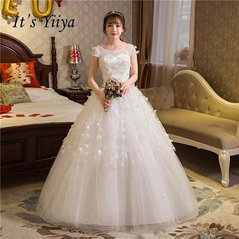 Free Shipping 2017 Plus size O-Neck Lace Romantic wedding Dresses Floor Length Bride Ball Gowns Vestidos De Novia HS253
Free Shipping 2017 Plus size O-Neck Lace Romantic wedding Dresses Floor Length Bride Ball Gowns Vestidos De Novia HS253