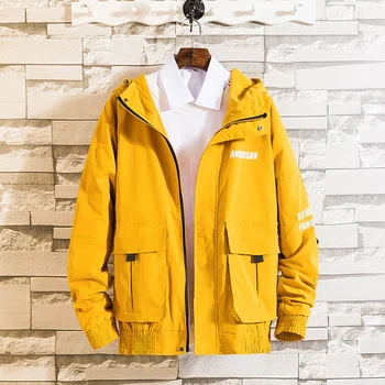 Mens Tooling Jacket Spring Autumn Loose Casual Safari Style Coat Mens Print Multi-pocket Windbreaker Male zipper Tooling Jackets
Mens Tooling Jacket Spring Autumn Loose Casual Safari Style Coat Mens Print Multi-pocket Windbreaker Male zipper Tooling Jackets