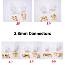 10 jogos/lote 2/3/4/6/9 pinos auto fio elétrico 2.8mm conector kits macho fêmea tomada para carro da motocicleta automóvel etc(China)
