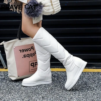 REAVE CAT Round toe warm winter boots female thigh high fur snow botte solid waterproof botas mujer feminina plus size S814a
REAVE CAT Round toe warm winter boots female thigh high fur snow botte solid waterproof botas mujer feminina plus size S814a