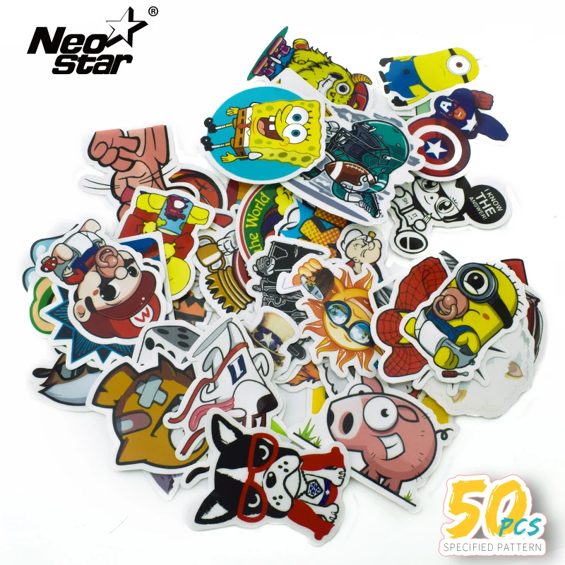50pcs/pack Laptop Sticker Waterproof Cut Fashion Funny Style For Moto Car Suitcase Cool Tablet Graffiti Stickers Para Skateboard
50pcs/pack Laptop Sticker Waterproof Cut Fashion Funny Style For Moto Car Suitcase Cool Tablet Graffiti Stickers Para Skateboard