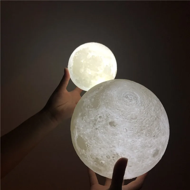 Moon Lamp Rechargeable 2colors LED Moon Night Cosplay Light Figure Model Touch Control Usb Home Christmas Gift 3D Print
Moon Lamp Rechargeable 2colors LED Moon Night Cosplay Light Figure Model Touch Control Usb Home Christmas Gift 3D Print