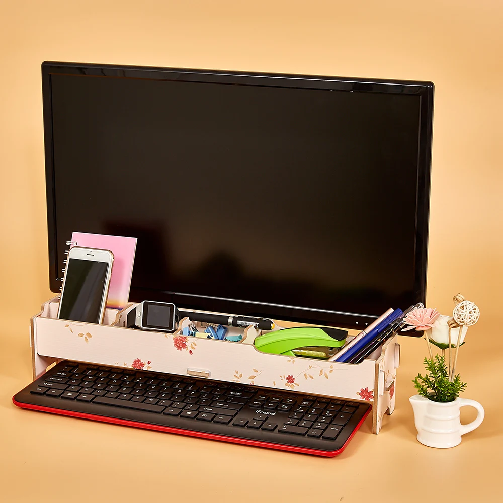 Organiser Desktop Multifunctional Monitor Riser Stand with Storage Slolts for Stationeries Keyboard School Home Office Supplies
Organiser Desktop Multifunctional Monitor Riser Stand with Storage Slolts for Stationeries Keyboard School Home Office Supplies