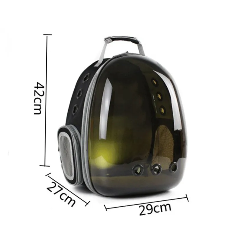 New pet backpack out portable cat bag transparent Pet Cat Dog Puppy Carrier Travel Bag Space Capsule Backpack Breathable AprT4 (3)