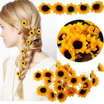 10Pcs Wedding Bridal Hair Pin Yellow Sunflower Hair Clips Daisy Hair Cuff Clip Headband Accessories Slide New
10Pcs Wedding Bridal Hair Pin Yellow Sunflower Hair Clips Daisy Hair Cuff Clip Headband Accessories Slide New