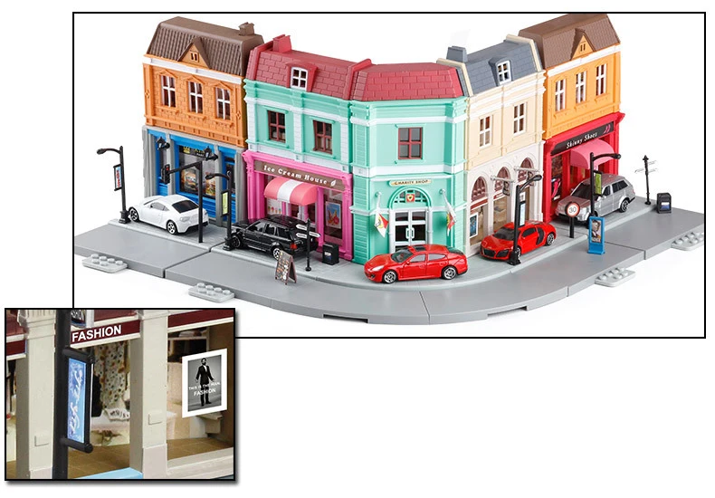 High Simulation 164 RMZ city Diorama Education Model Building Kits Toy