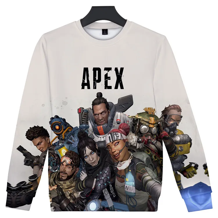 Hot 3D Apex Legends Sweatshirt Round Collar Fashion Pullover Cool Oversize Capless 2019 New Unisex Cool O-neck Sweatshirt
Hot 3D Apex Legends Sweatshirt Round Collar Fashion Pullover Cool Oversize Capless 2019 New Unisex Cool O-neck Sweatshirt