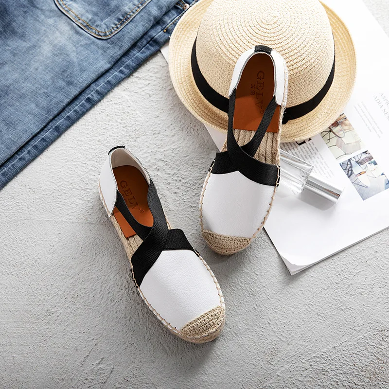New fisherman shoes female Korean casual wild linen straw leather sandals flat student lazy shoes.
New fisherman shoes female Korean casual wild linen straw leather sandals flat student lazy shoes.
