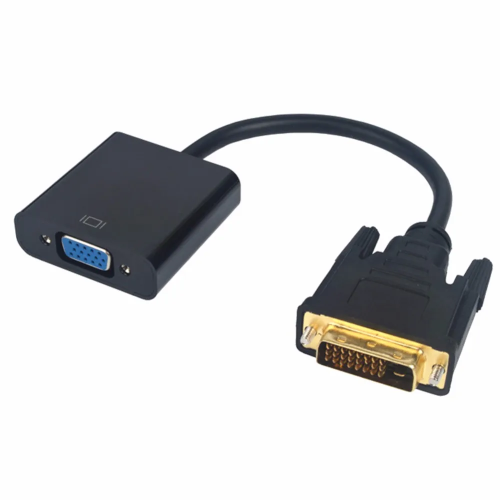 Кабель адаптер для ПК DVD монитора HDTV и проектора 1080p 24 + 1 с разъемом Папа VGA M/F|vga
