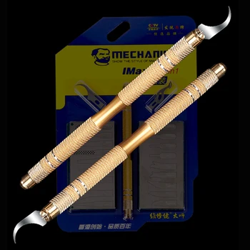 MECHANIC 20in1 Multi-function Mobile Phone Chip Motherboard Disassemble Knife CPU Demolition Blade Remove Glue Rework Tool
MECHANIC 20in1 Multi-function Mobile Phone Chip Motherboard Disassemble Knife CPU Demolition Blade Remove Glue Rework Tool