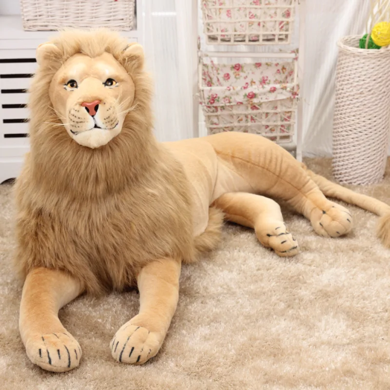110cm Large Cool lying lion Pillow lively Simulated Animals model Kids mount home decoration stuff Plush doll Children toys gift
110cm Large Cool lying lion Pillow lively Simulated Animals model Kids mount home decoration stuff Plush doll Children toys gift