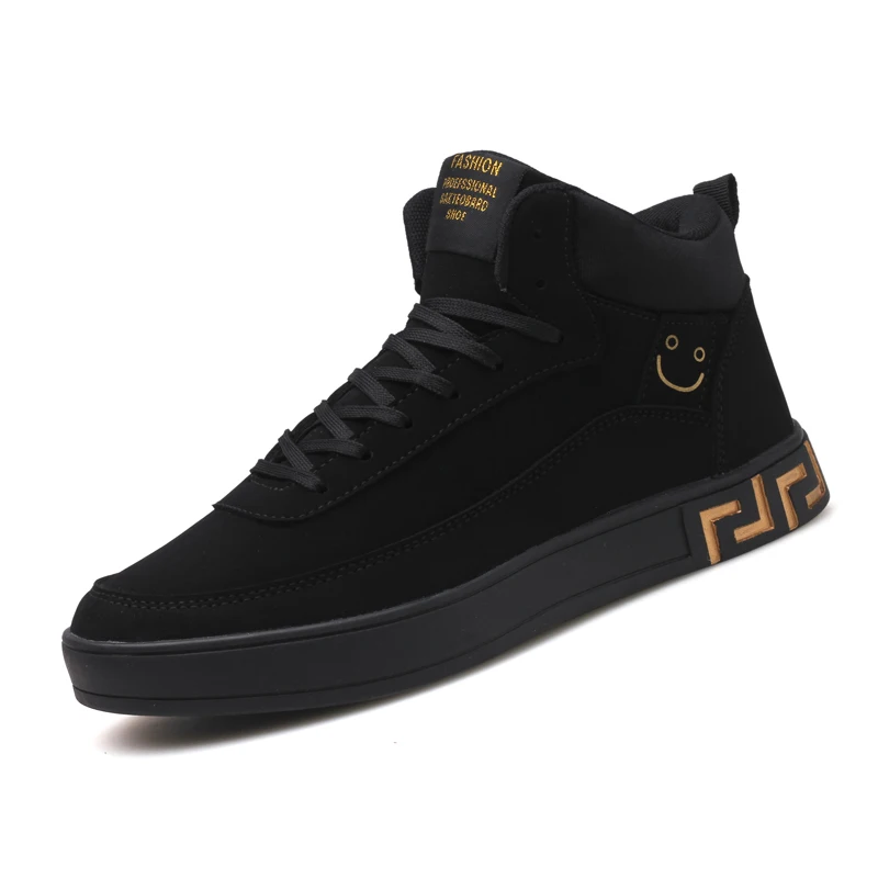 New Arrival Men's High Top Sneakers Autumn Winter Antislip Smile Emoji Flats Shoe Outdoor Students Solid Breathable Sport Shoes
New Arrival Men's High Top Sneakers Autumn Winter Antislip Smile Emoji Flats Shoe Outdoor Students Solid Breathable Sport Shoes