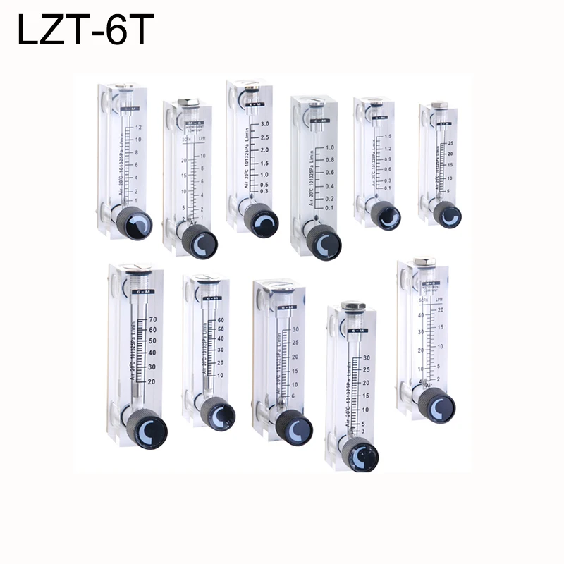 PMMA Gas Flowmeter Air Flow Meter 1/4" BSP Female Square Panel Type Rotameter LZT-6T 0.1-1LPM 10-100LPM 1-10LPM 2-20LPM 0.5-5LPM
PMMA Gas Flowmeter Air Flow Meter 1/4" BSP Female Square Panel Type Rotameter LZT-6T 0.1-1LPM 10-100LPM 1-10LPM 2-20LPM 0.5-5LPM