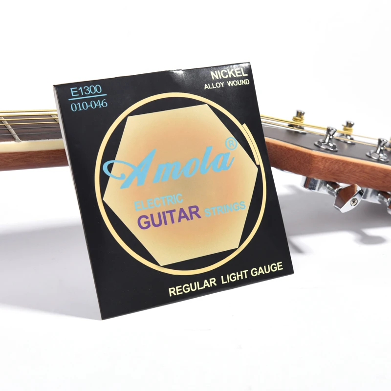 Electric Guitar strings Amola E1200 009-042 Copper Nickel Alloy Musical Instruments Strings 1 Sets
Electric Guitar strings Amola E1200 009-042 Copper Nickel Alloy Musical Instruments Strings 1 Sets