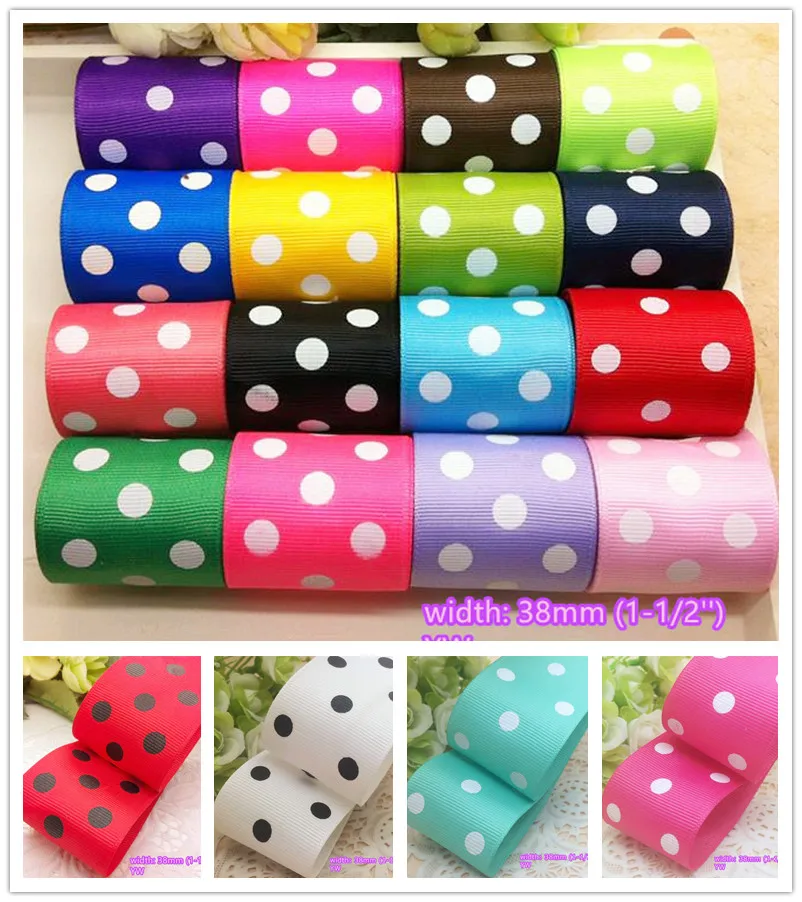 Free shipping 1-1/2"(38mm) width dots printed grosgrain ribbon bakery gift packaging tape hairbow clothing accessory 10 yards
Free shipping 1-1/2"(38mm) width dots printed grosgrain ribbon bakery gift packaging tape hairbow clothing accessory 10 yards